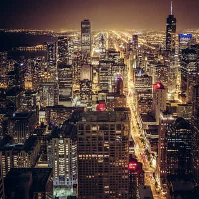Southern view from John Hancock Center, Chicago, USA